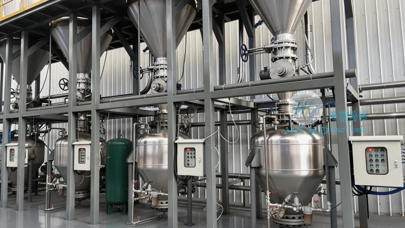 Malaysia Kuching lithium battery anode graphite powder wear-resistant pipeline conveying example