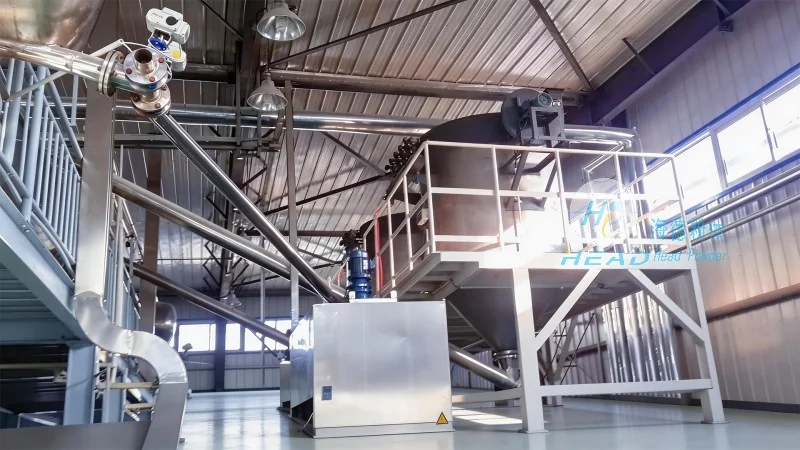 Example of Clean and Closed Conveying System for Dye Powder in Jeddah, Saudi Arabia