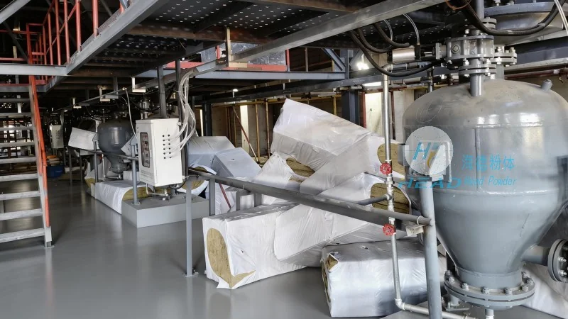 Pneumatic Conveying Scheme for Ground Fine Powder of Construction Waste