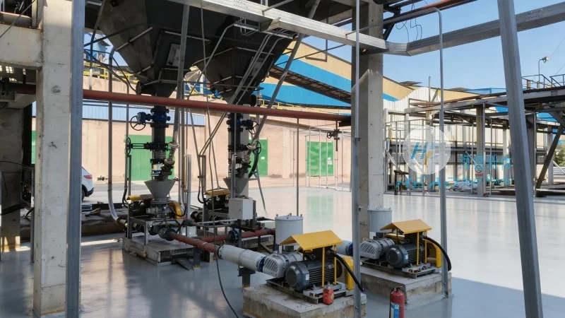 Baking soda pneumatic conveying scheme