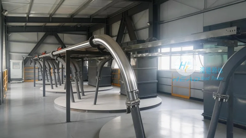 Pneumatic Conveying Scheme for Dust Filter Media and Supporting Filler