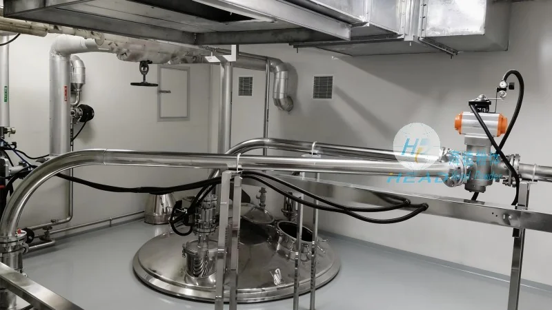 Plastic food carrier particles pneumatic conveying solution