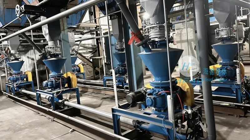 Alumina ceramic powder pneumatic conveying scheme