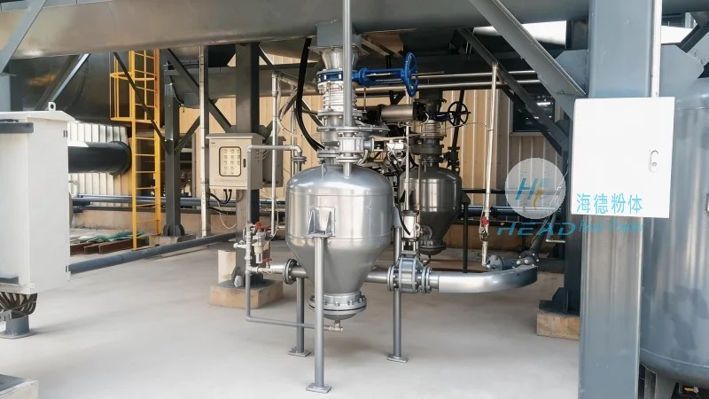 Pneumatic Conveying Scheme for Ground Fine Powder of Construction Waste